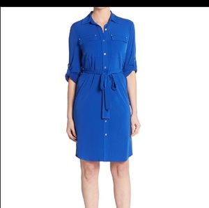 Calvin Klein EUC Button Up Jersey Dress